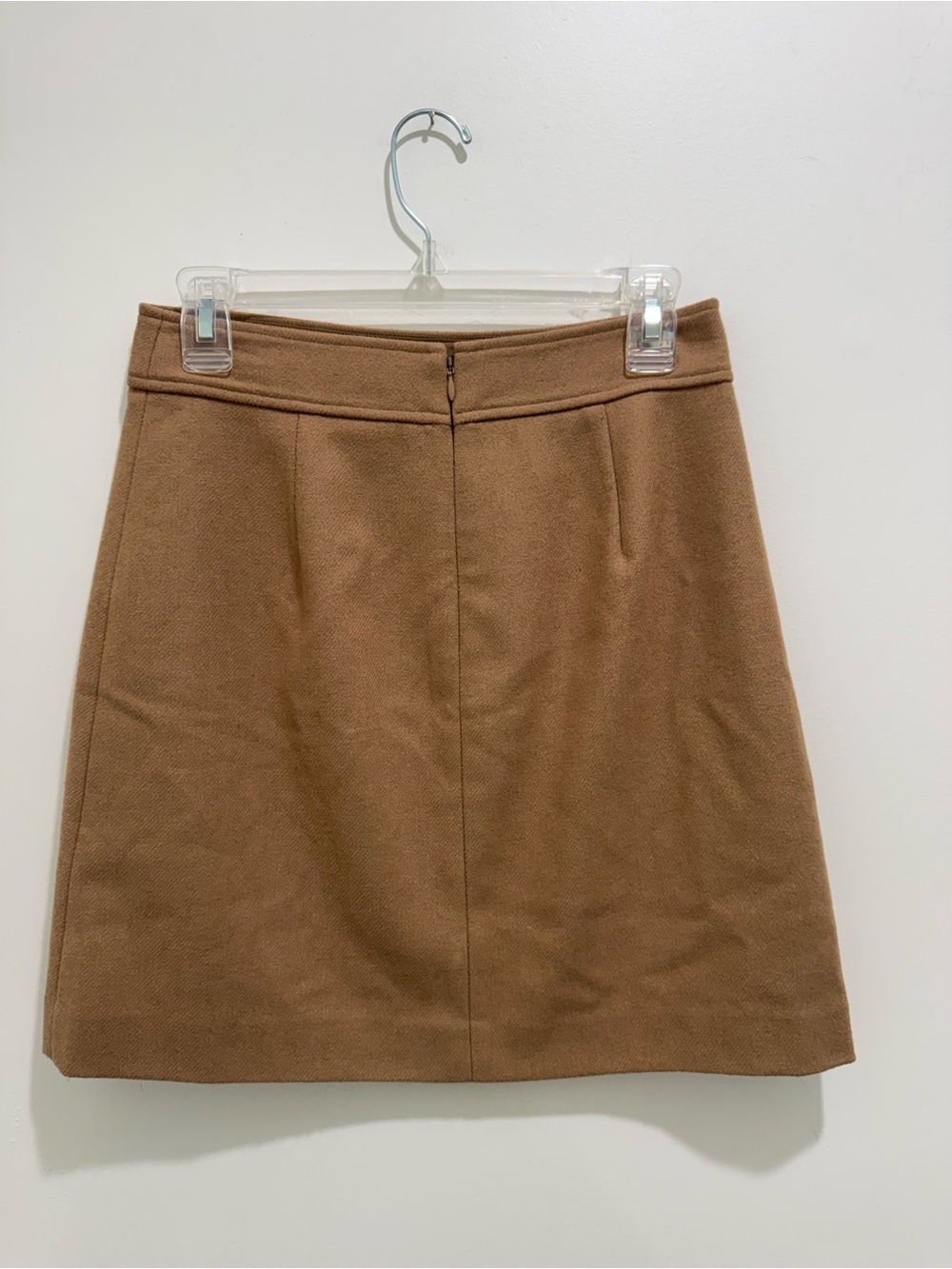 J.Crew Camel Wool Blend Mini Skirt Size 2 - Picture 3 of 7